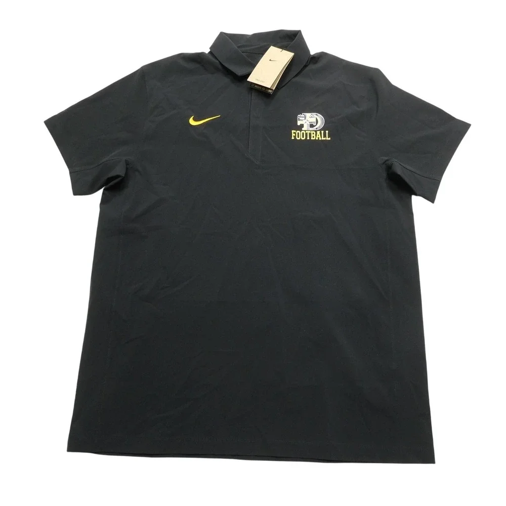 Nike‎ Dri-FIT Polo Shirt Mens Large Black Football Performance Logo HF7061-013